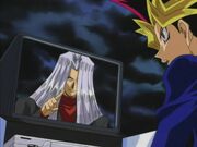 Yugi en duelo con pegasus