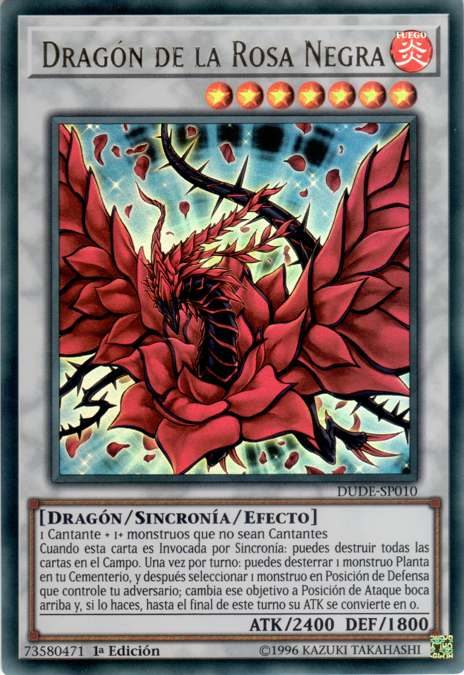 Dragón de la Rosa Negra  Yu-Gi-Oh! Wiki en Español  Fandom