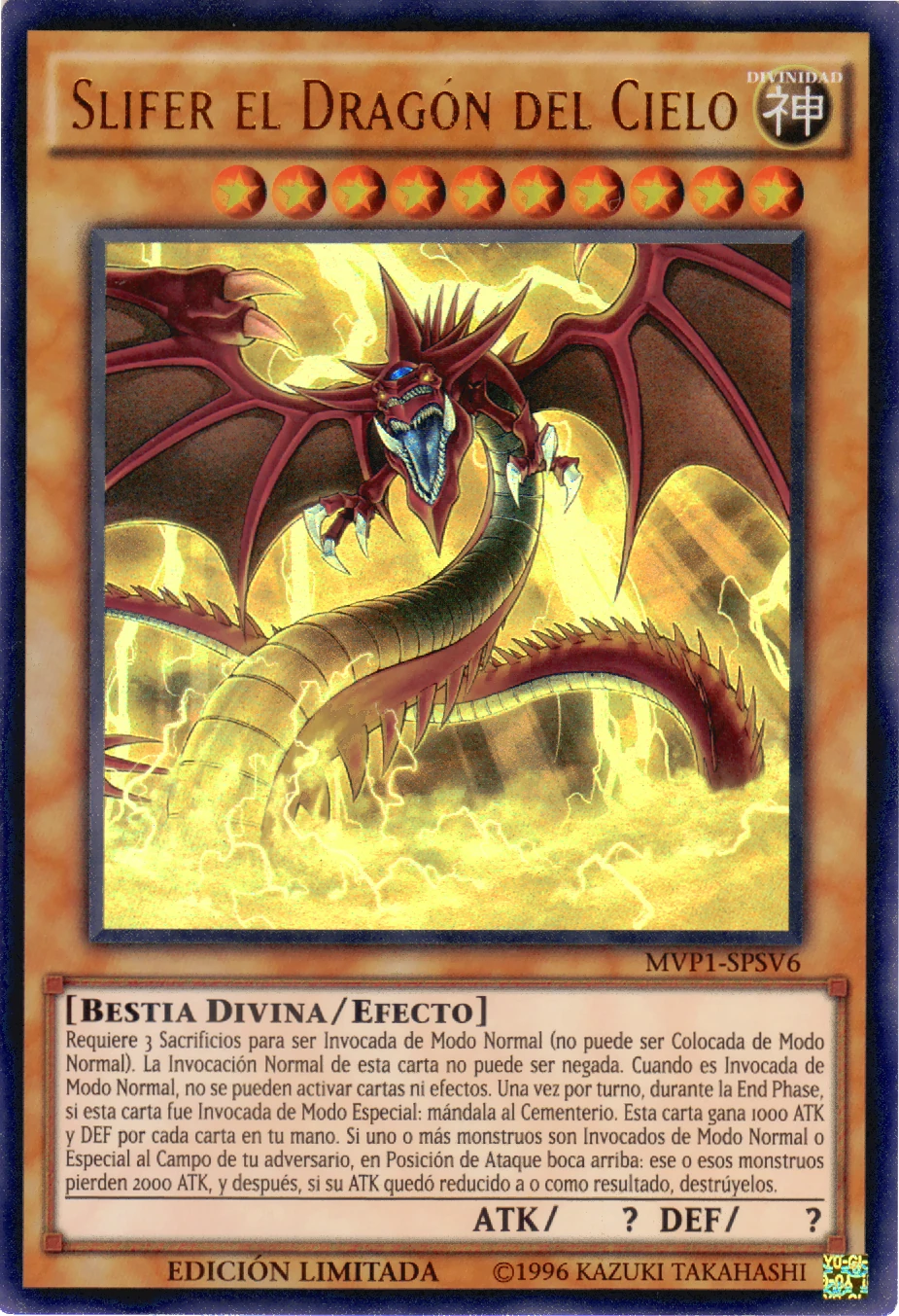 Slifer el Dragón del Cielo  Yu-Gi-Oh! Wiki en Español 