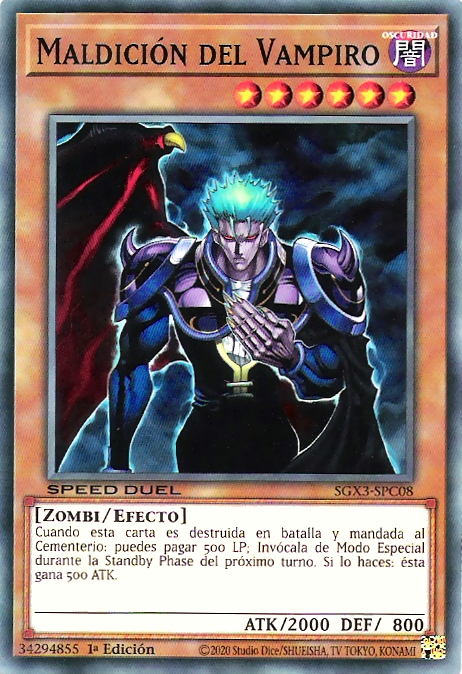 Maldición del Vampiro  Yu-Gi-Oh! Wiki en Español  FANDOM 