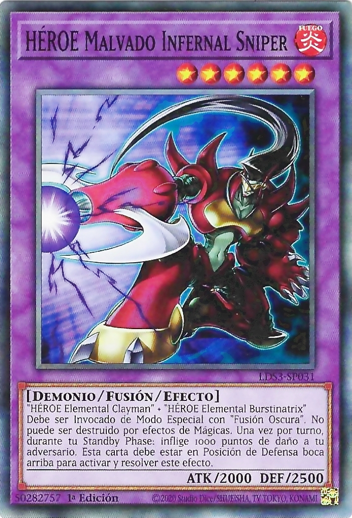 HÉROE Malvado Infernal Sniper Yu-Gi-Oh! Wiki en Español HÉROE Malvado Infernal Sniper Yu-Gi-Oh! Wiki en Español