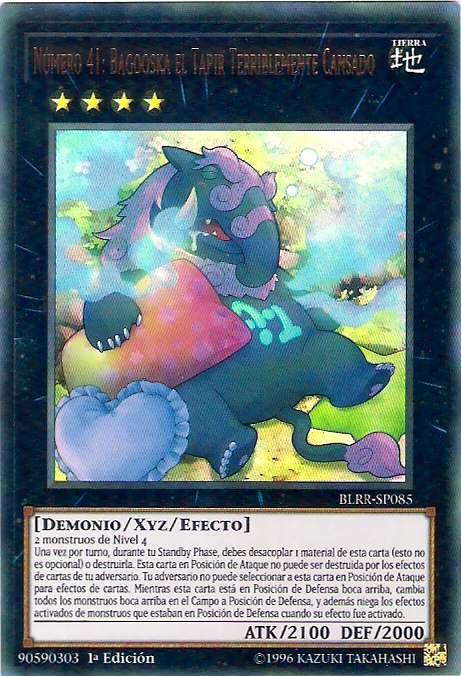 Número 41 Bagooska el Tapir Terriblemente Cansado  Yu-Gi 