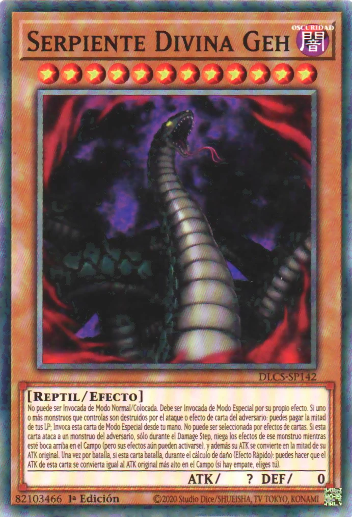 Serpiente Divina Geh  Yu-Gi-Oh! Wiki en Español  FANDOM 