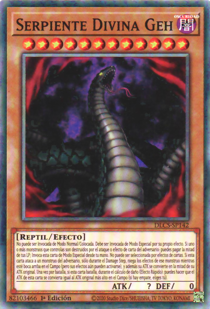 Serpiente Divina Geh  Yu-Gi-Oh! Wiki en Español  Fandom