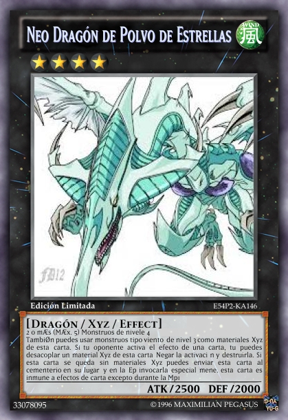 Neo Dragón de Polvo de Estrellas  Wiki Yu-Gi-Oh 