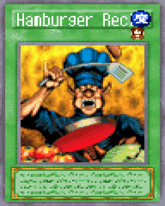 Hamburger Recipe YuGiOh! World Championship Wiki Fandom