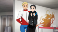 Christophe with Yuri Katsuki