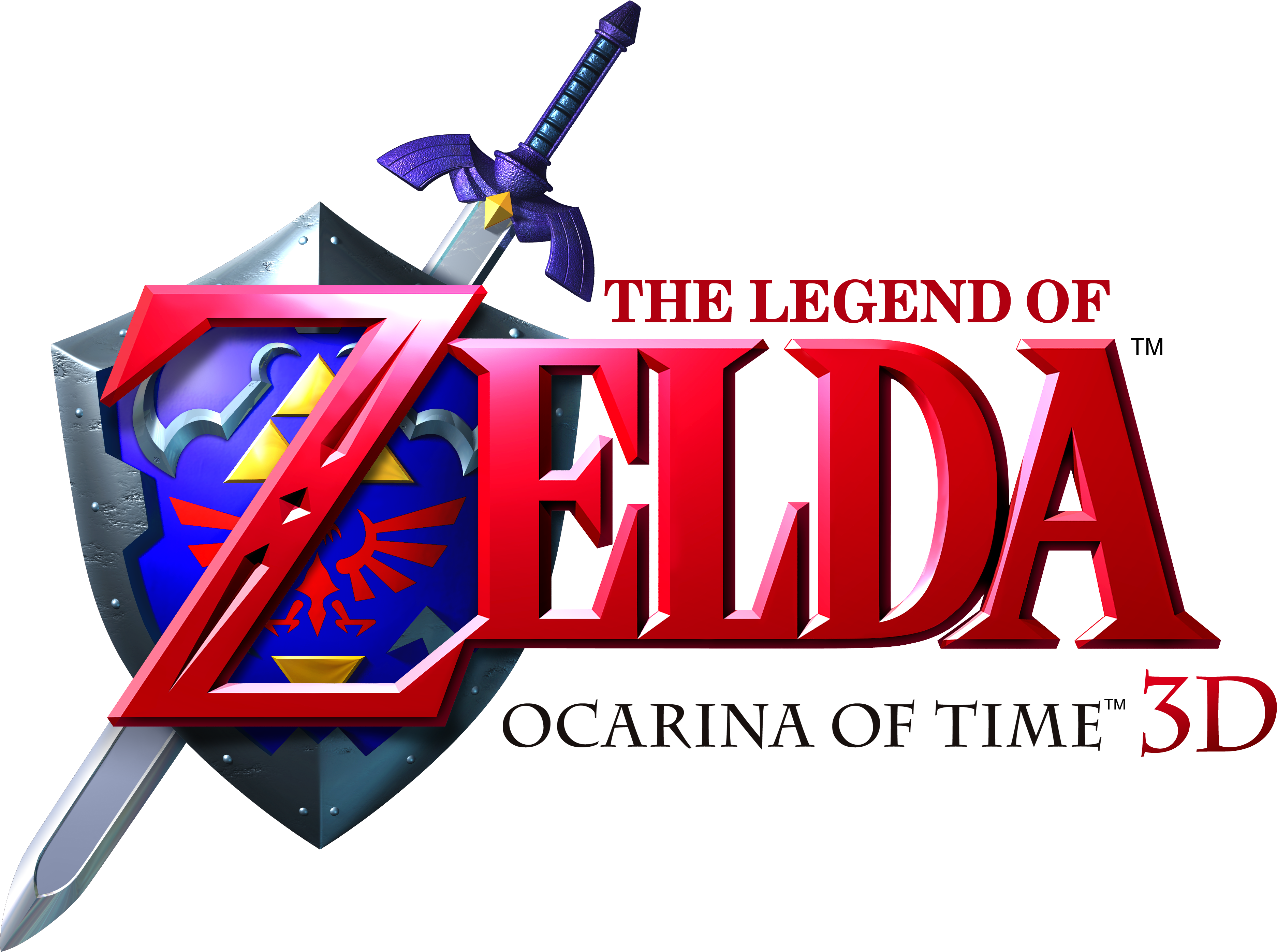 the legend of zelda ocarina of time 3d logo