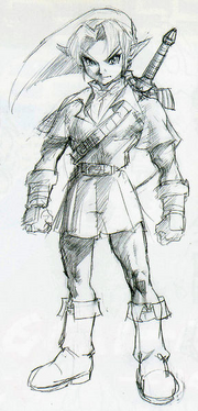 Majora's Mask Beta Adult Link (Concept Artwork)