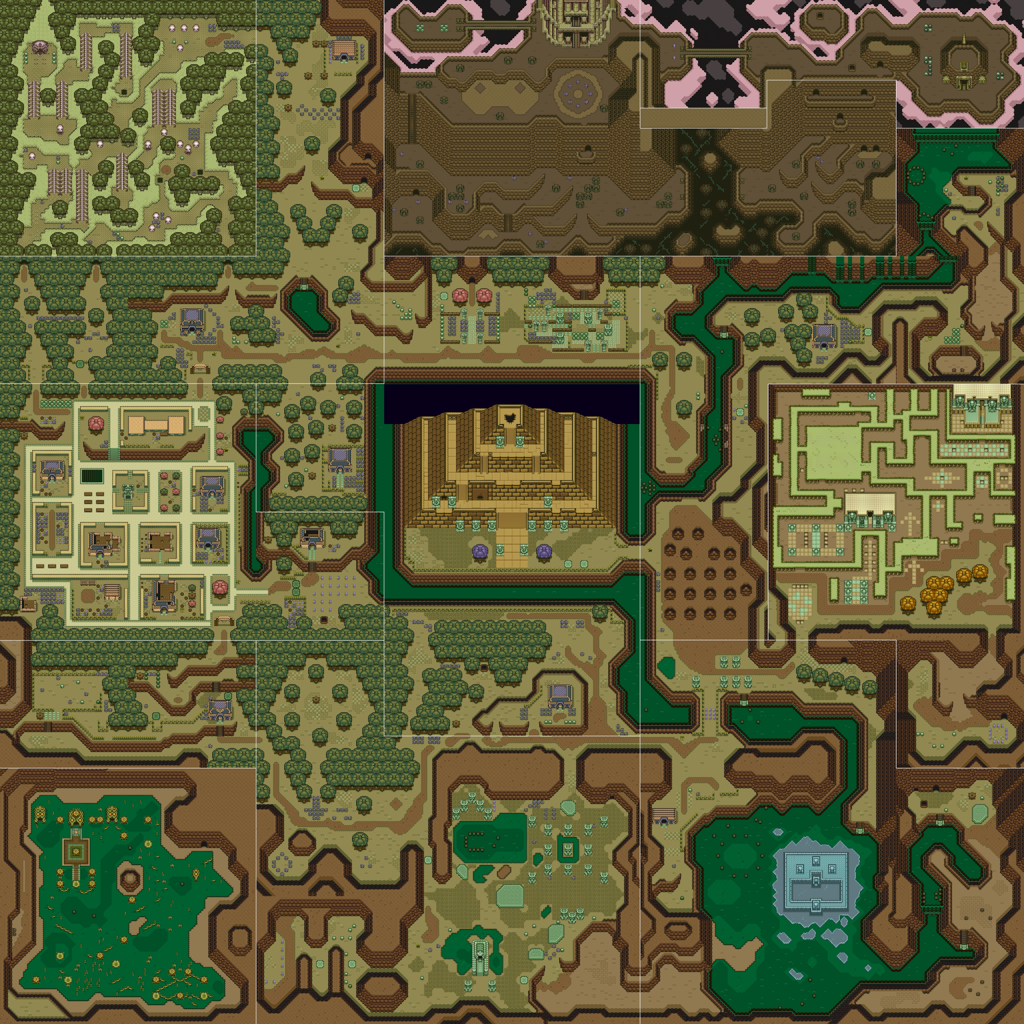 Link To The Past Dark World Map Dark World (A Link to the Past) | Zeldapedia | Fandom