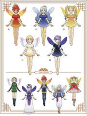Hyrule Warriors Legends My Fairy Companion Fairies (Artwork)