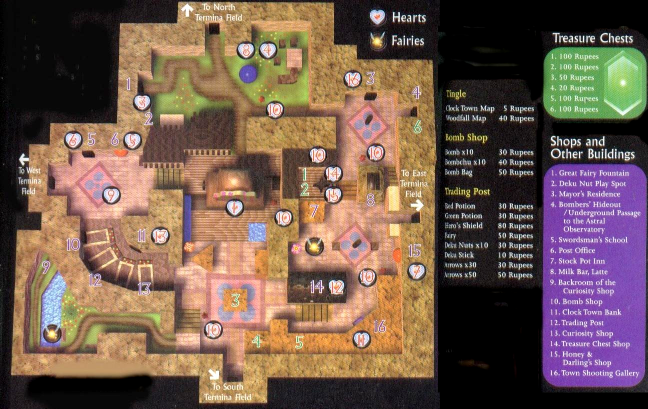 Map Of Clock Town