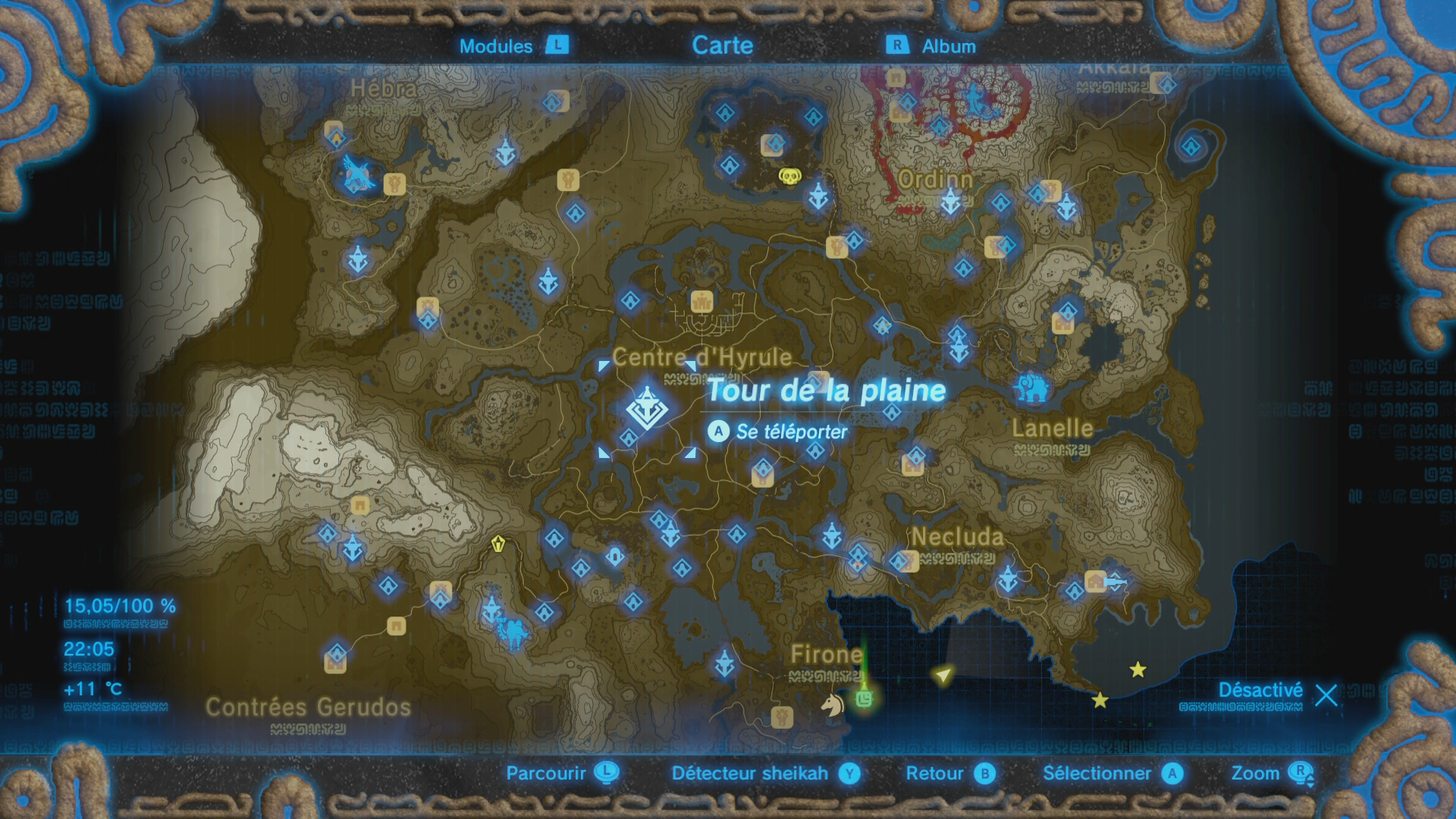 carte tour zelda breath of the wild