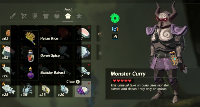 legend of zelda breath of the wild monster extract