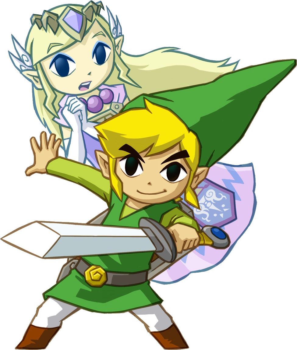 image link and princess zelda spirit tracks png zeldapedia