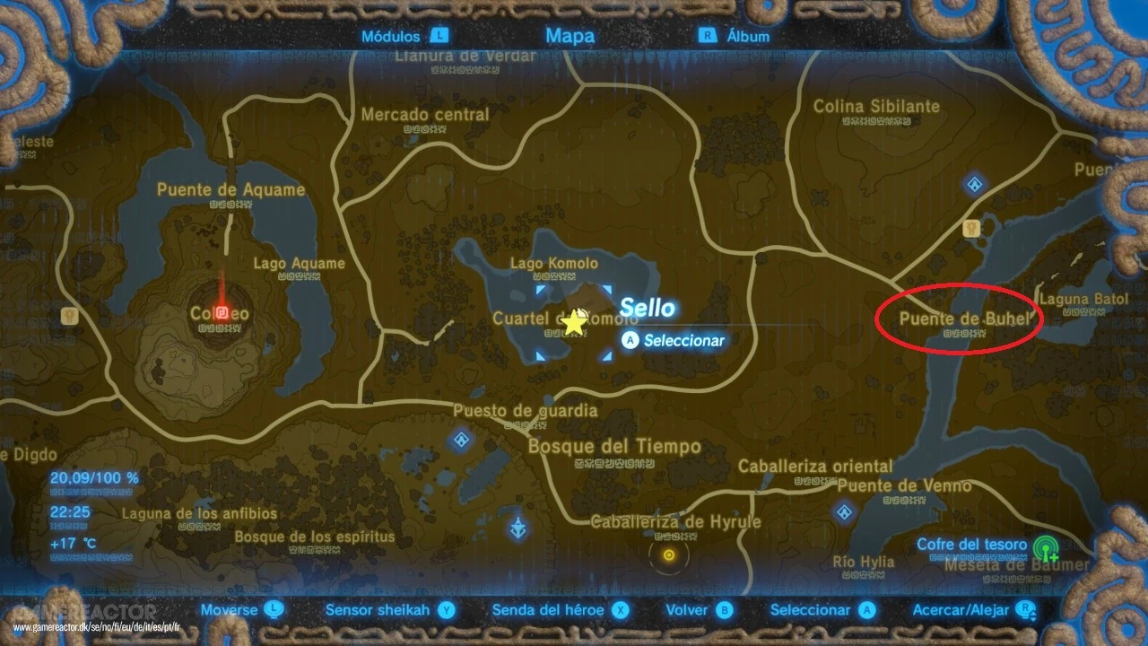 Imagen Puente de Buhel marcado en el mapa de BotW.jpg The Legend of