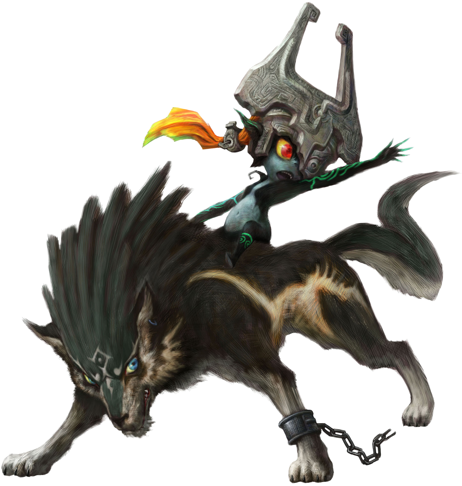 Midna and Wolf Link