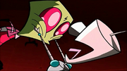 Gir Squeezing Zim's Cheeks (Planet Jackers)