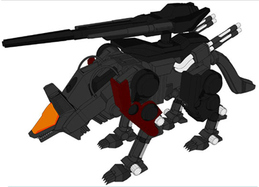 Image result for zoids irvine's command wolf