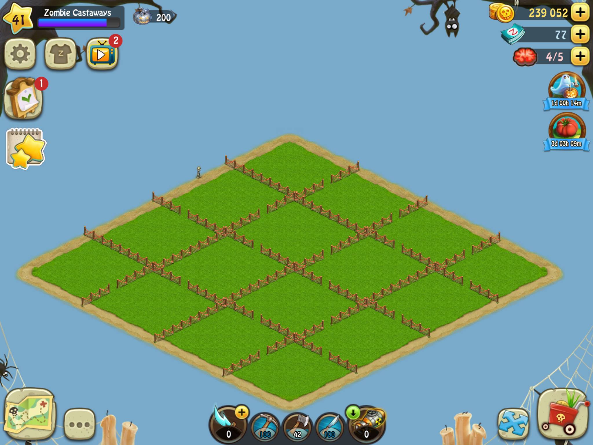zombie castaways secret island map