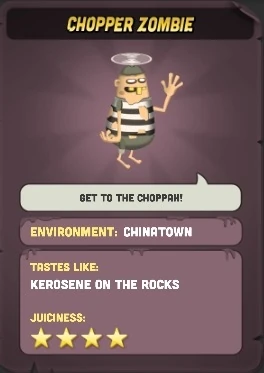 Chopper Zombie | Zombie Catchers Wiki | Fandom