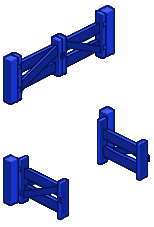 Blue Fence Gate 2