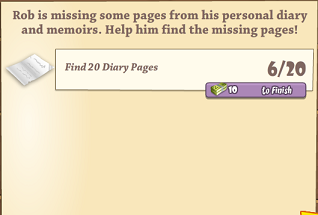 Find Robs diary pages I
