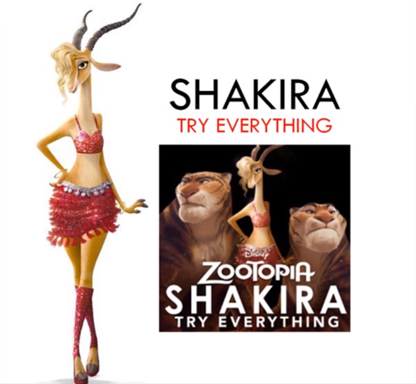 I try everything. Try everything Shakira. Try everything. Shakira the everything. Shakira zootopia.