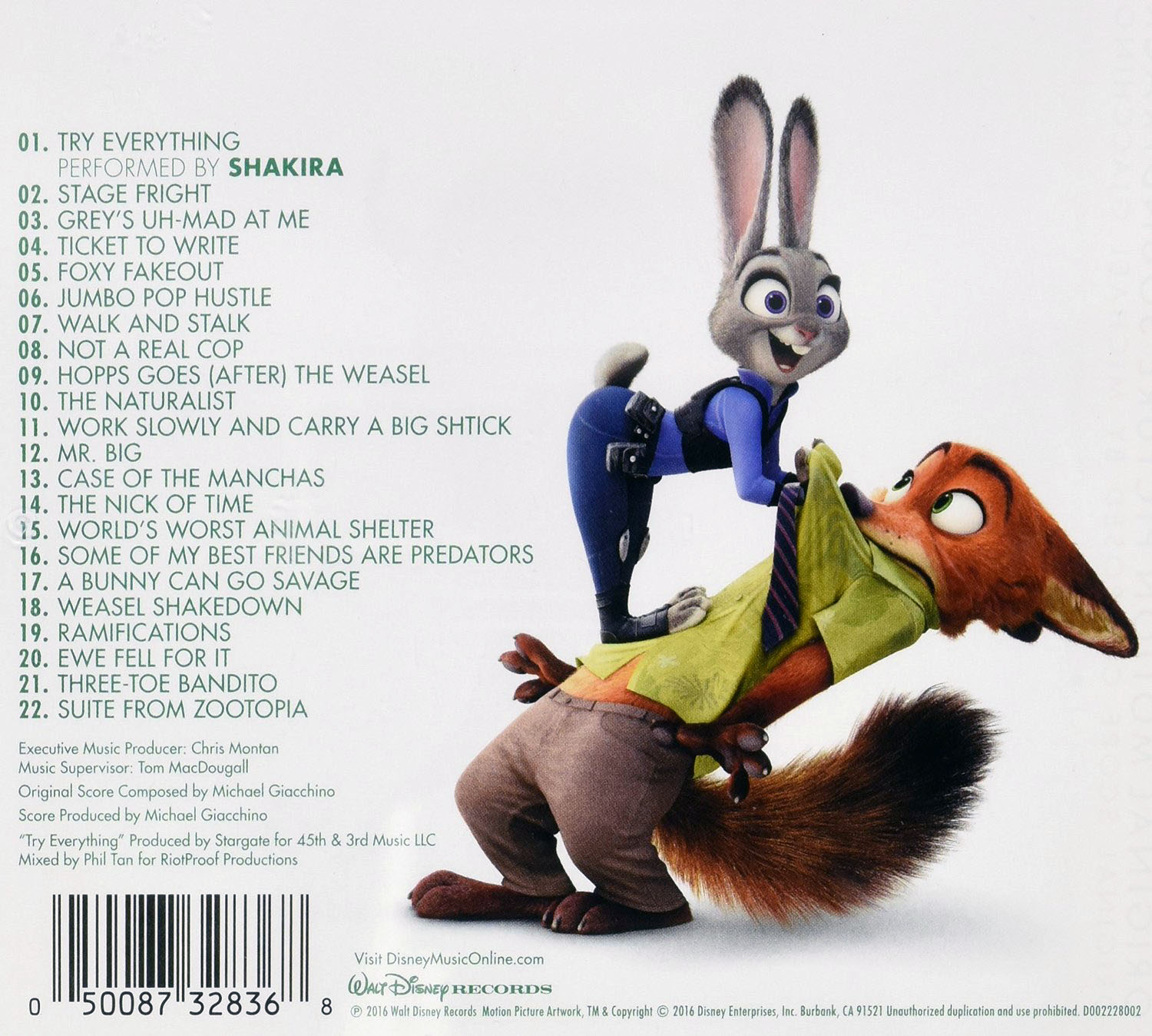 Zootopia (Original Motion Picture Soundtrack) | Zootopia Wiki | FANDOM powered by Wikia