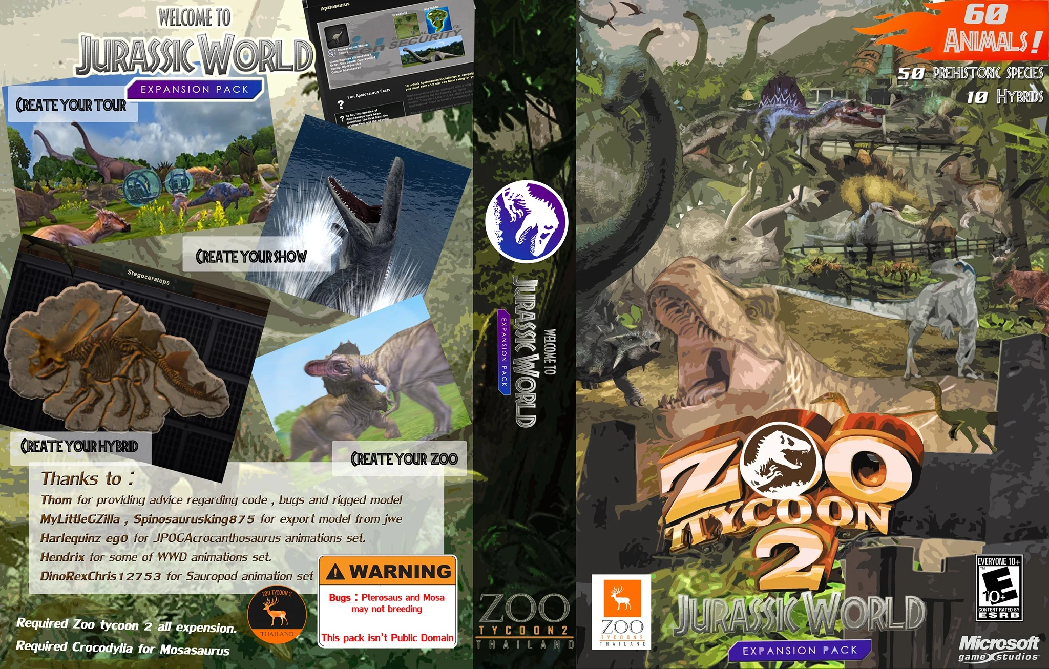 Welcome To Jurassic World (Zoo Tycoon 2 Thailand) | ZT2 Download